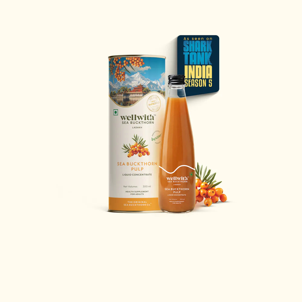 Sea Buckthorn Juice (Pulp) 300ml WellWith Ayuzera