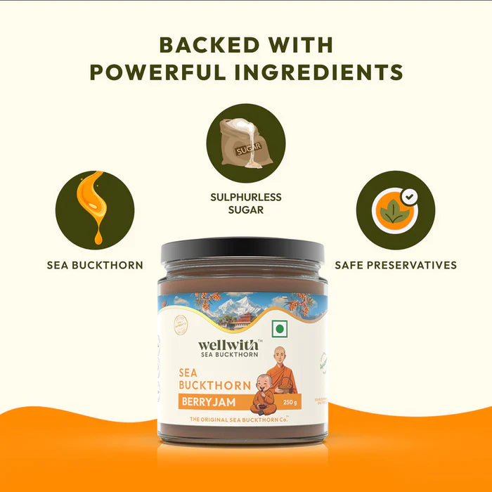 Sea Buckthorn Berry Jam WellWith Ayuzera 