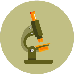 Certified purity testing laboratory icon