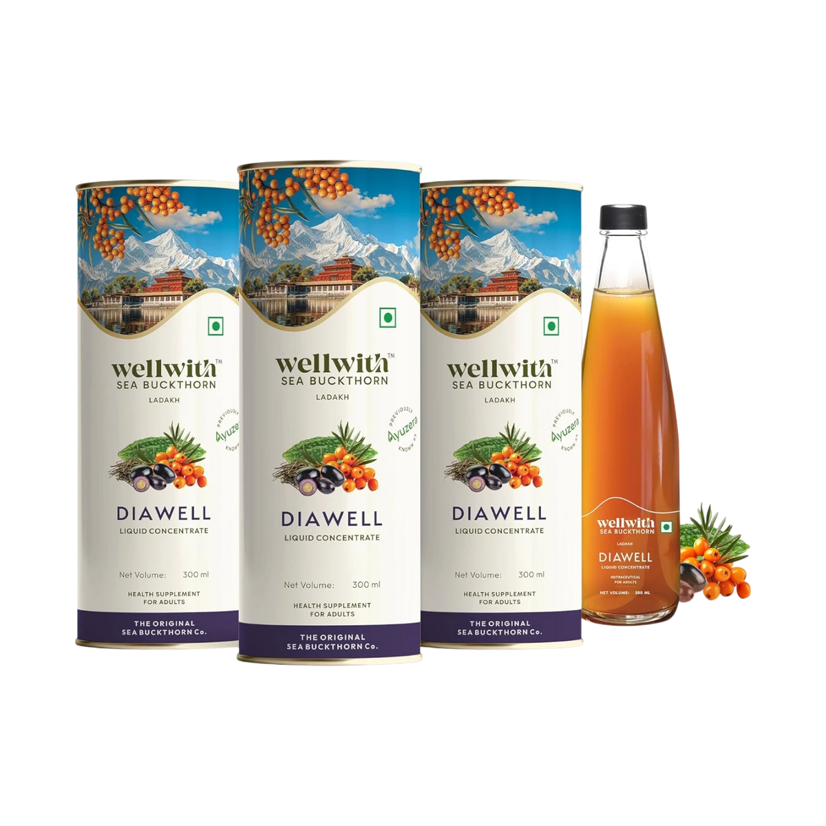 Sea Buckthorn DiaWell 300ml WellWith Ayuzera